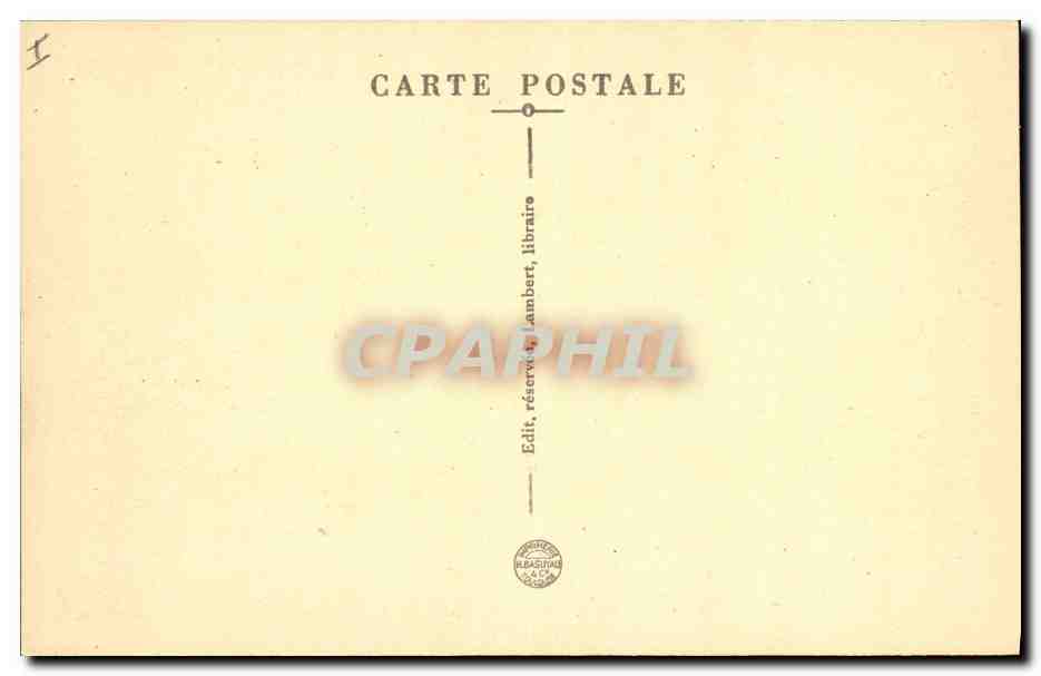 CPA Palais de justice Carpentras Salle de la Cour d'assise  — Verso