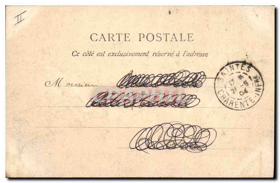 CPA Palais de justice Cognac  — Verso
