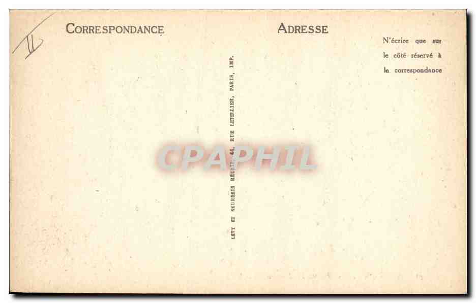 CPA Palais de justice Cahors  — Verso