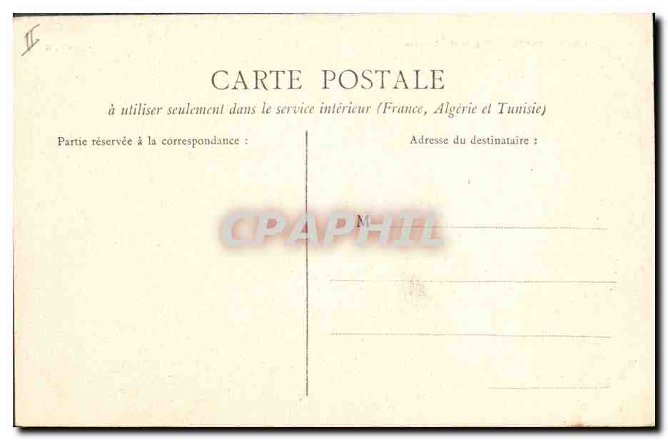 CPA Palais de justice Chateauroux  — Verso