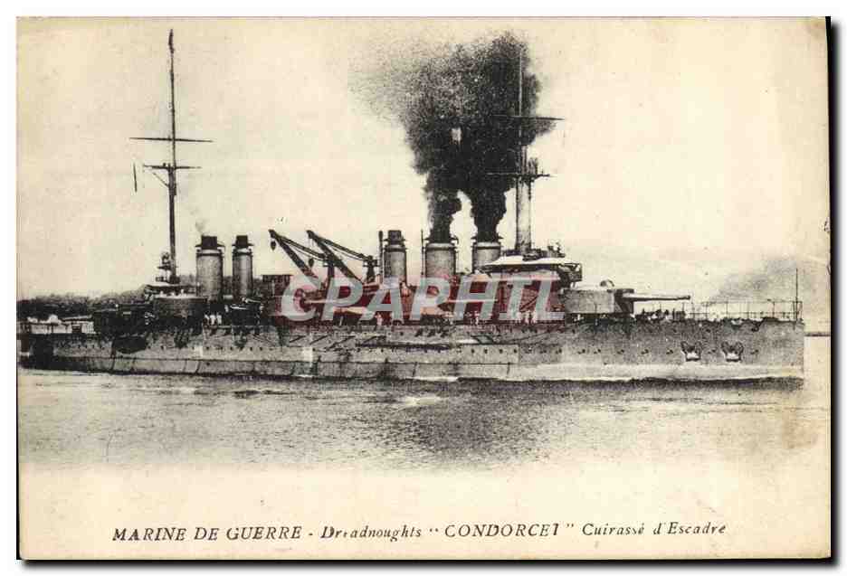 Marine de Guerre - Dreadnoughts "Condorcet" Cuirassé d'Escadre — Éditeur non identifié, n° de série non visible