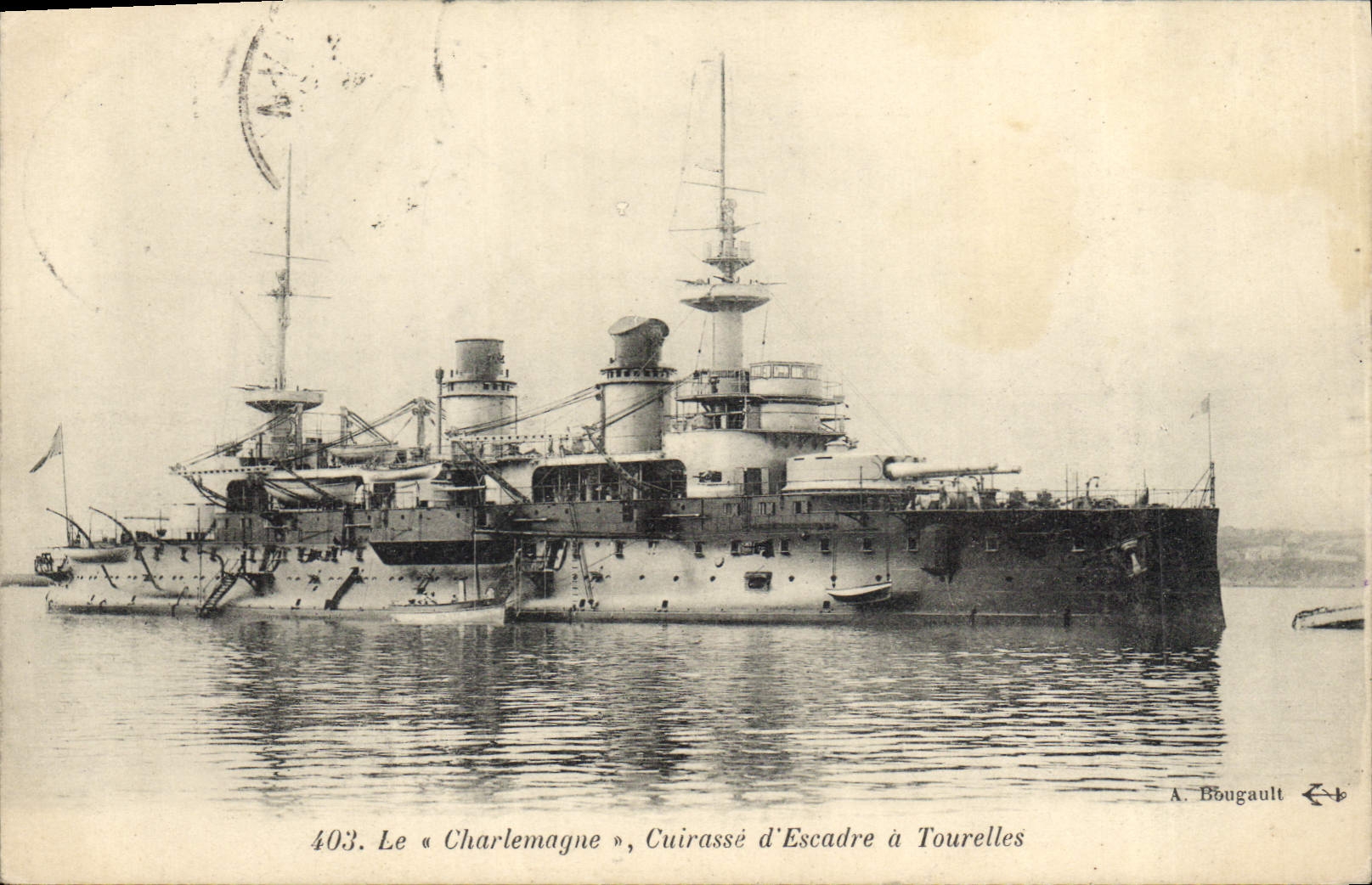 Het « Charlemagne », Slagschip met Torens — A. Bbugault, n° 403
