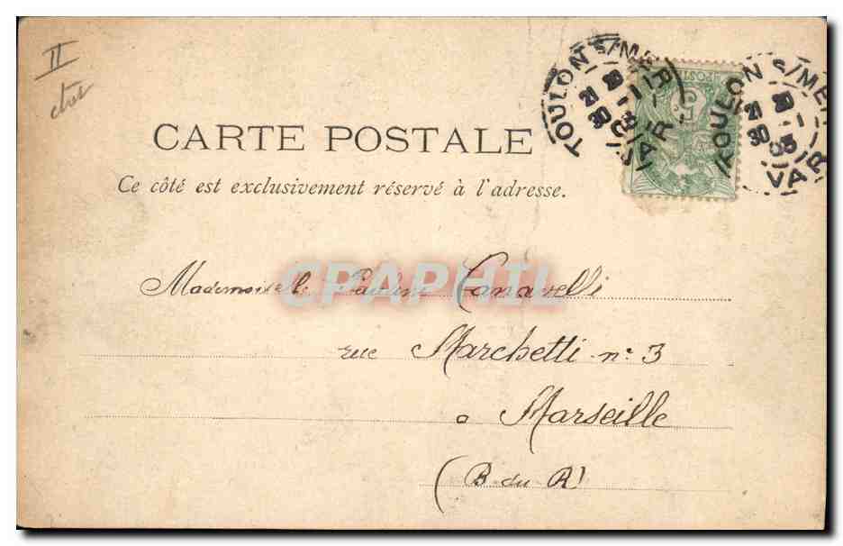 CPA Bateau de Guerre Carnot Cuirasse a tourelles — Verso