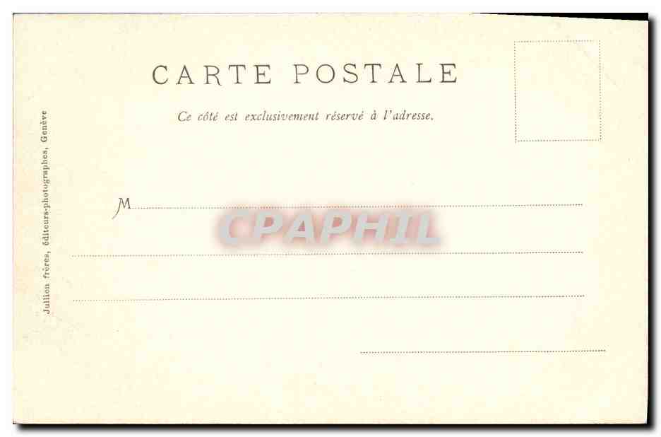 CPA Chambery la Prefecture — Verso