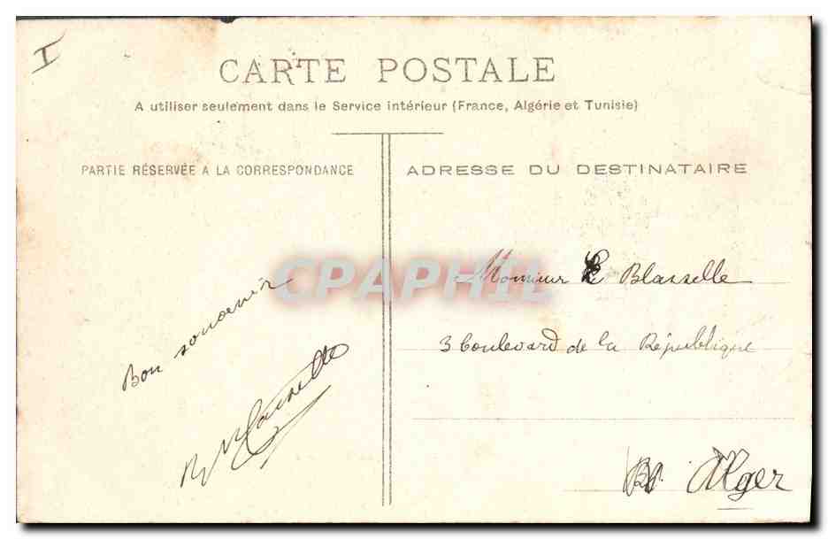 CPA Compiegne La Sous Prefecture — Verso