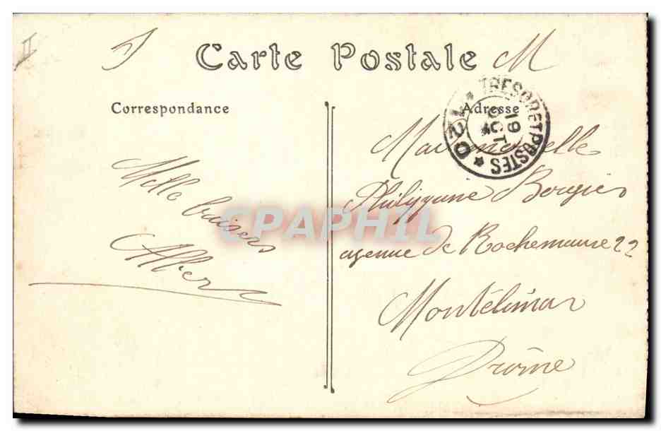 CPA Chalons sur Marne L'hotel de la Prefecture — Verso