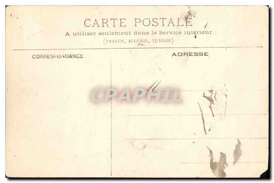 CPA Carpentras Facade de la Sous Prefecture — Verso