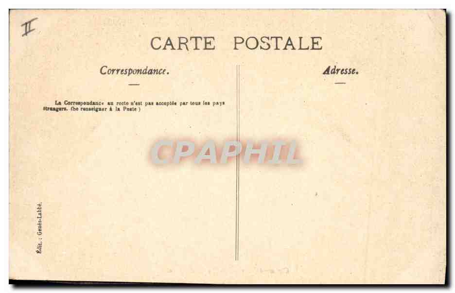 CPA Clermont Ferrand Prefecture — Verso