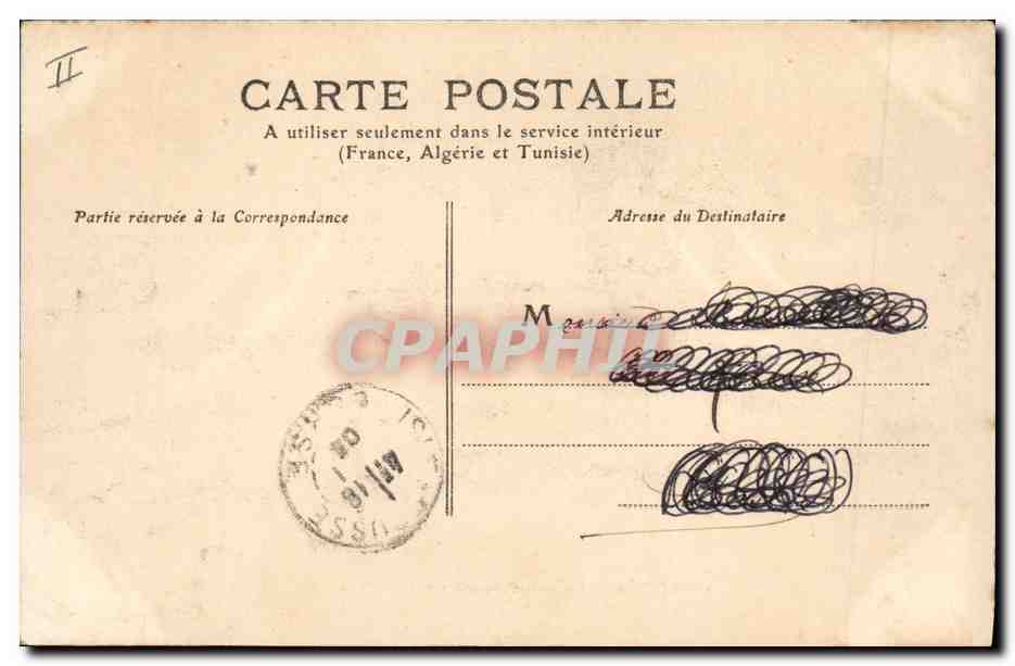 CPA Cognac La Sous Prefecture et le College  — Verso
