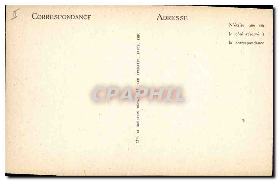 CPA Caen Prefecture — Verso