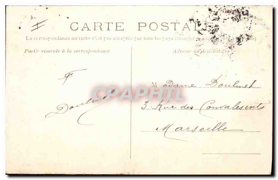 CPA Chaumont Prefecture — Verso