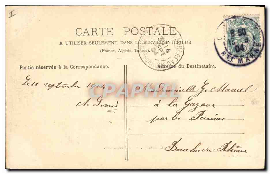 CPA Chaumont Prefecture — Rückseite