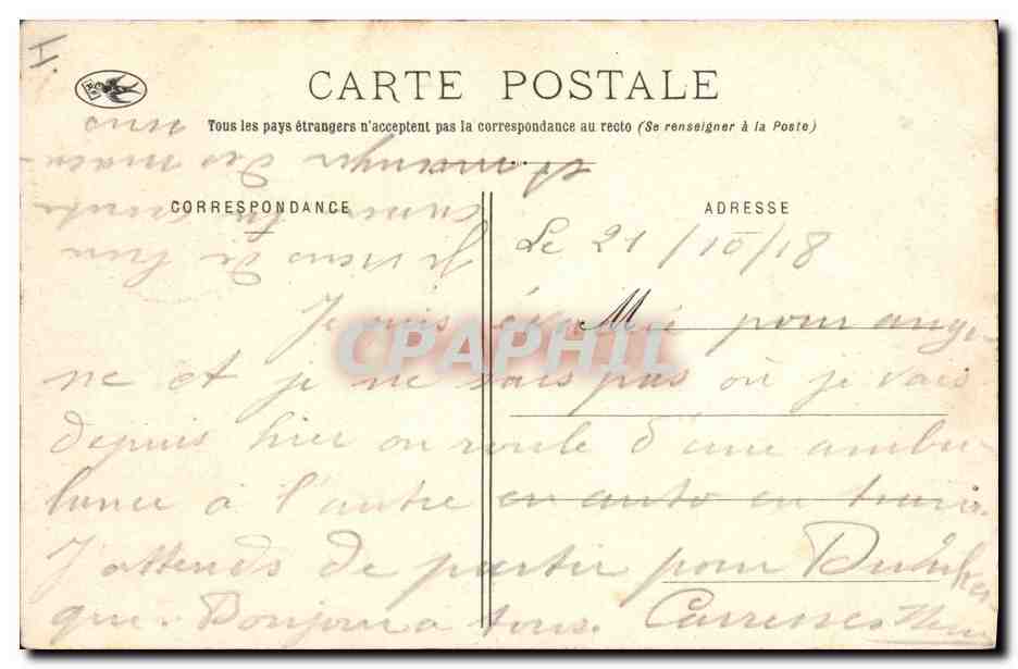 CPA Chaumont Prefecture — Verso