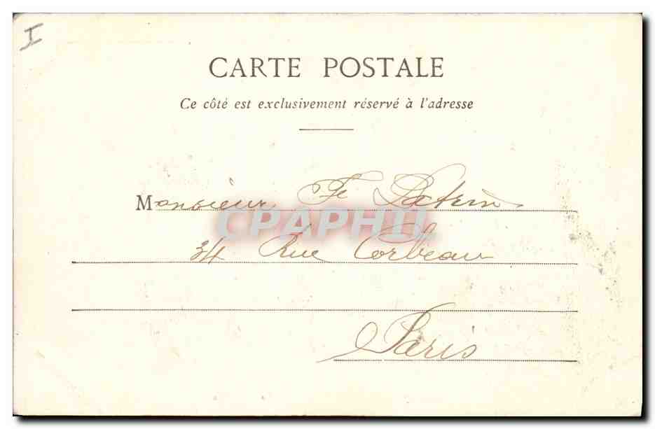 CPA Chaumont Prefecture — Verso