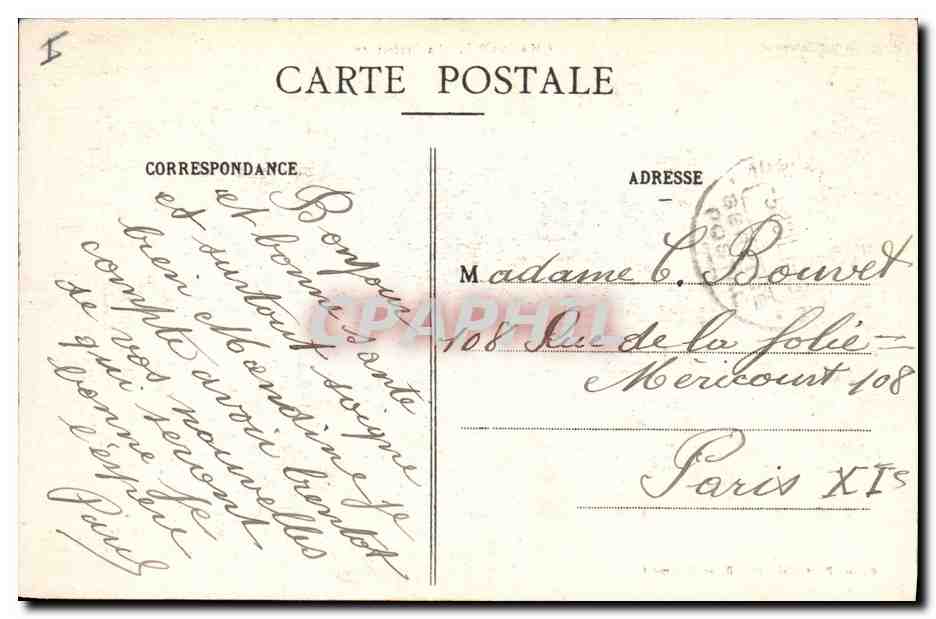 CPA Chaumont Prefecture — Verso