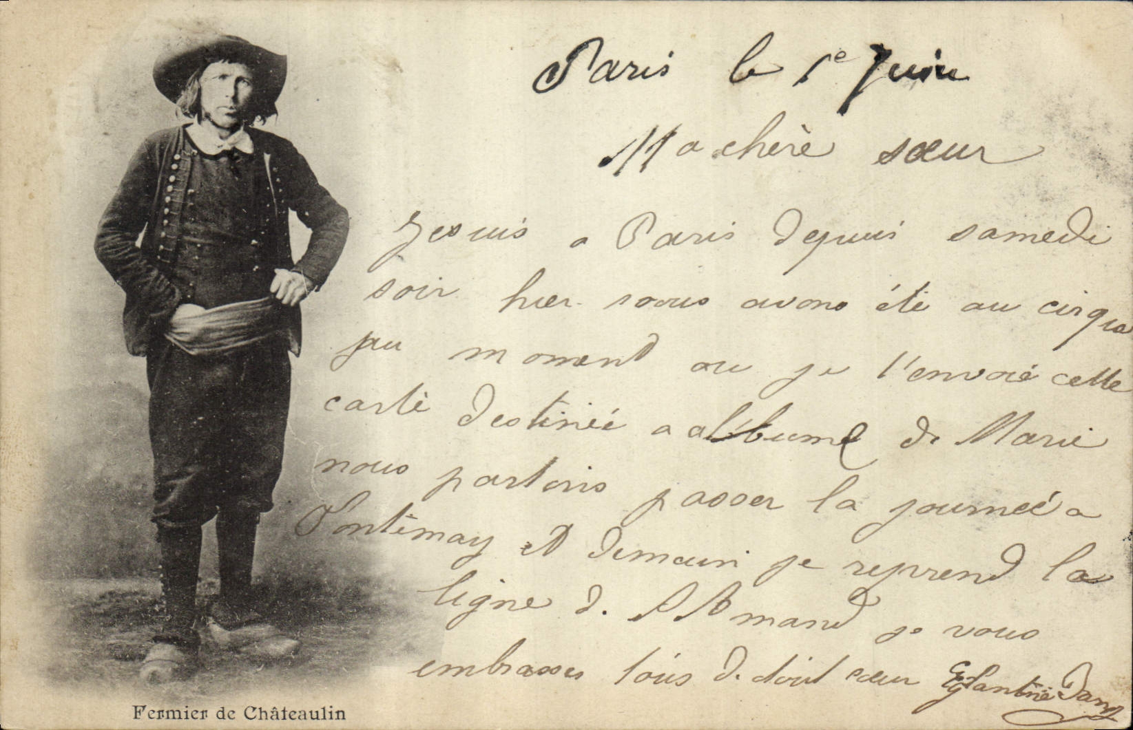 CPA Folklore Fermier de Chateaulin