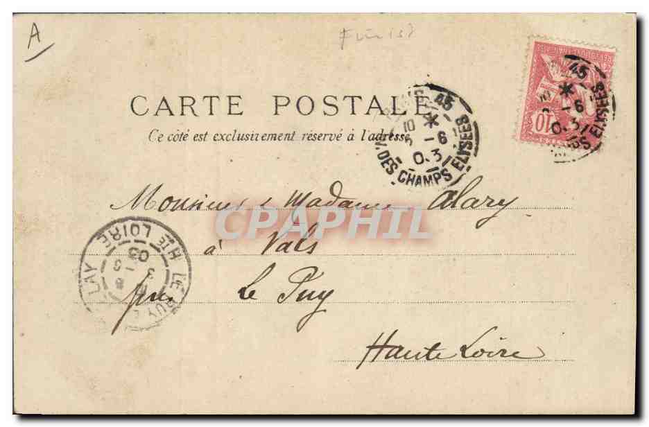 CPA Folklore Fermier de Chateaulin — Verso