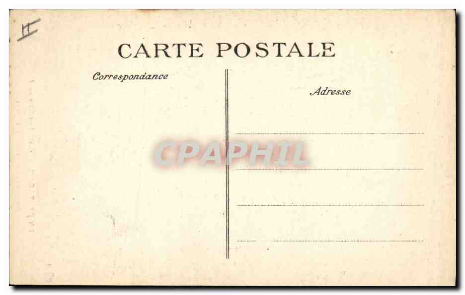 CPA Folklore Bretagne Le tablier neuf Anciens costumes de Pont Aven Enfant — Verso