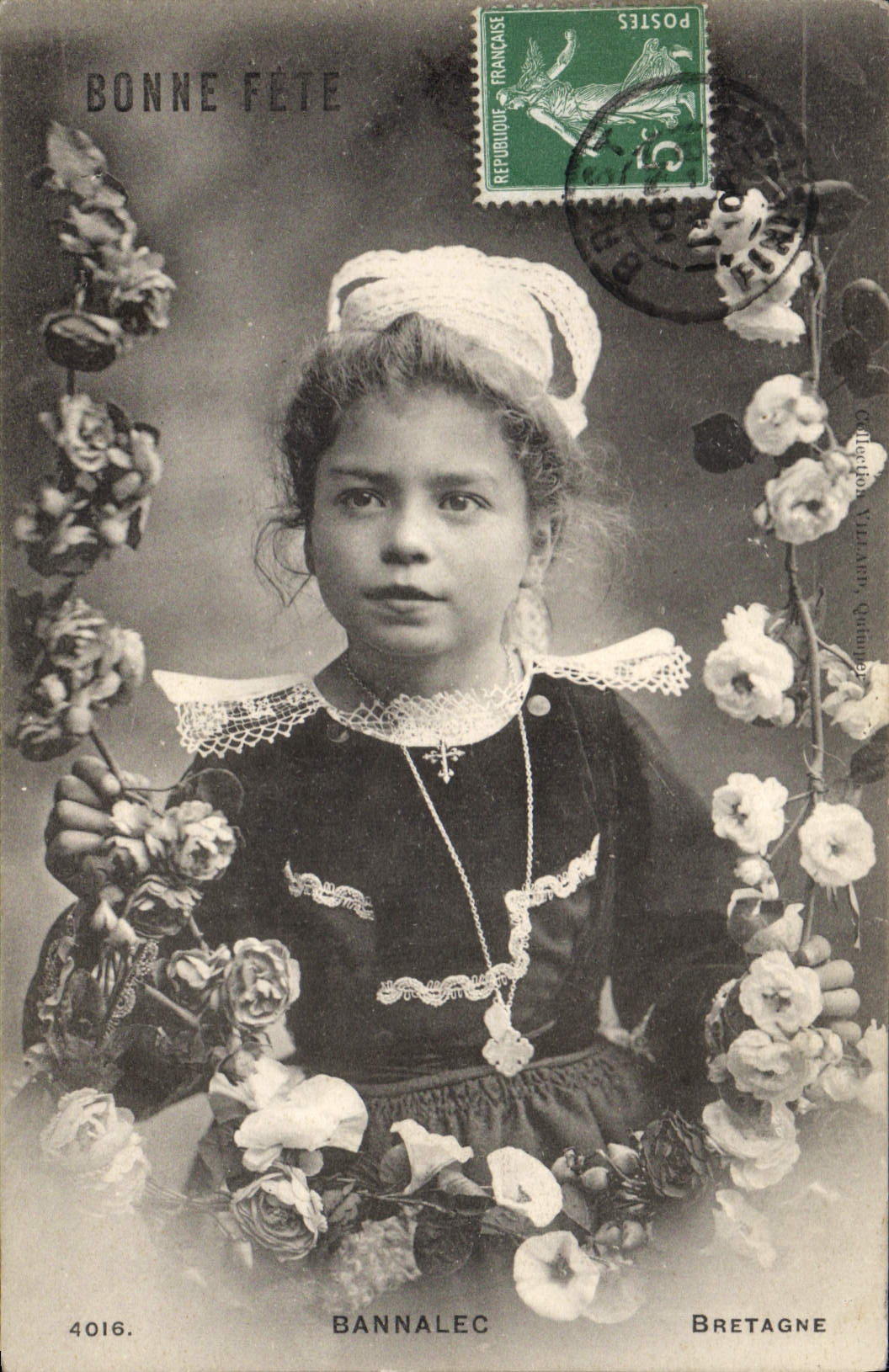 CPA Folklore Bannalec Enfant