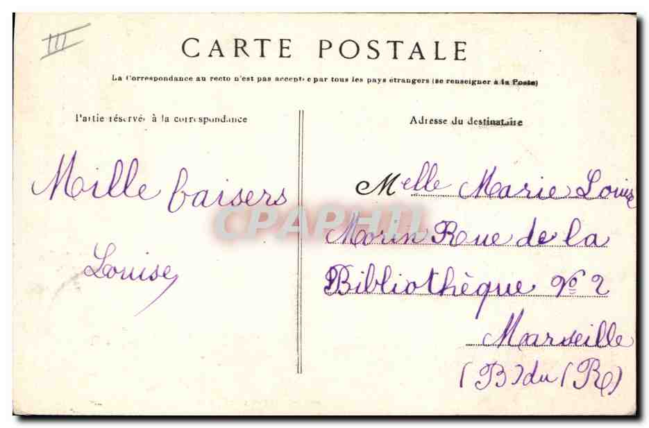CPA Folklore Bannalec Enfant — Verso