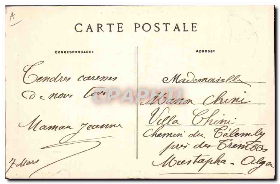 CPA Folklore Enfants Costumes de Rosporden et Coray — Verso