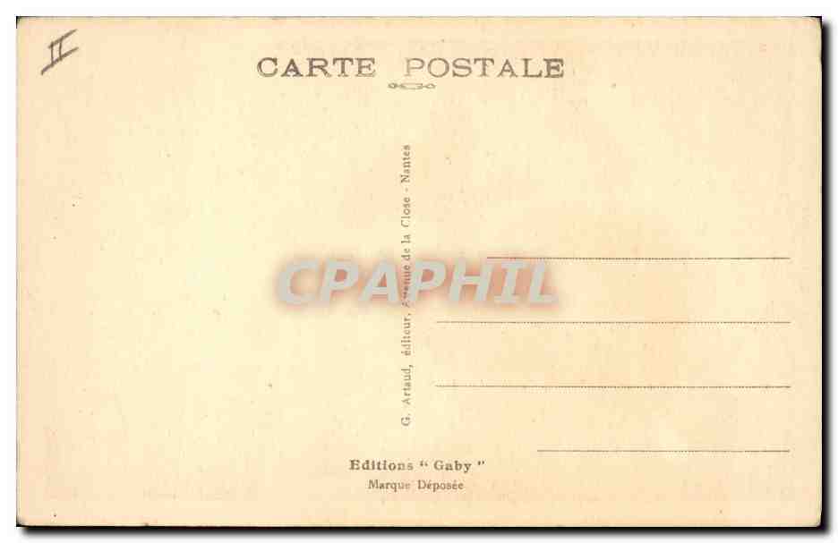 CPA Folklore Coiffe de Quimperle  — Verso