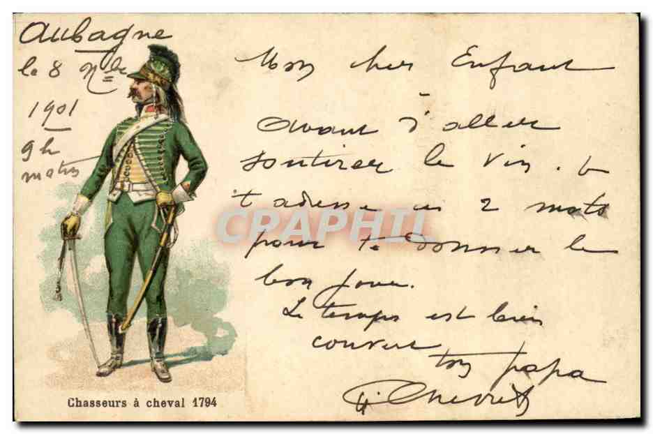 Chasseurs à cheval 1794 — Albagne le 8 mai 1901 — Chasseurs à cheval 1794