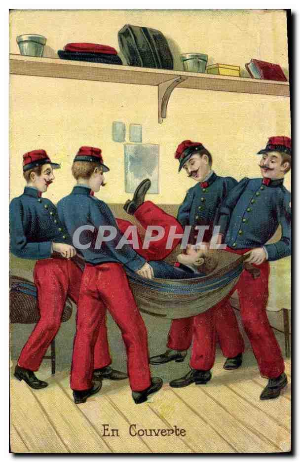 Soldats en tenue de service — En Couverte — CPAPHIL