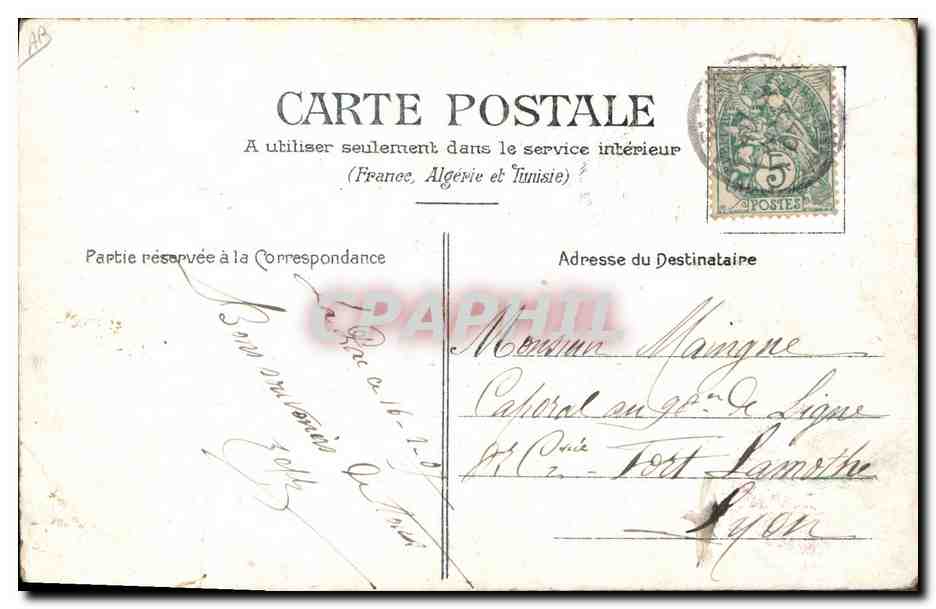 Soldats en tenue de service — En Couverte — CPAPHIL — Rückseite