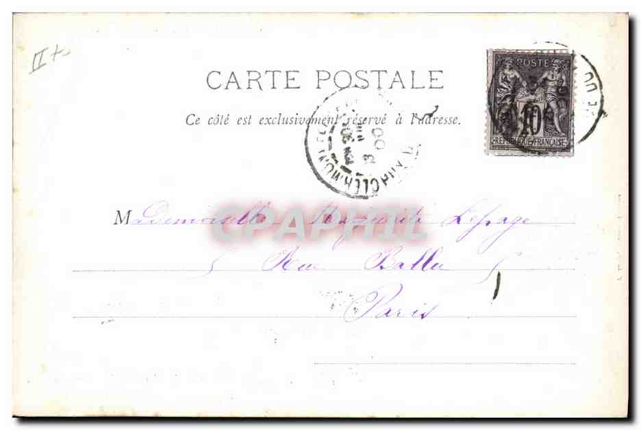 CPA Militaria Desaix General en chef de l'armee d'occupation de la Haute Egypte Egypt — Verso