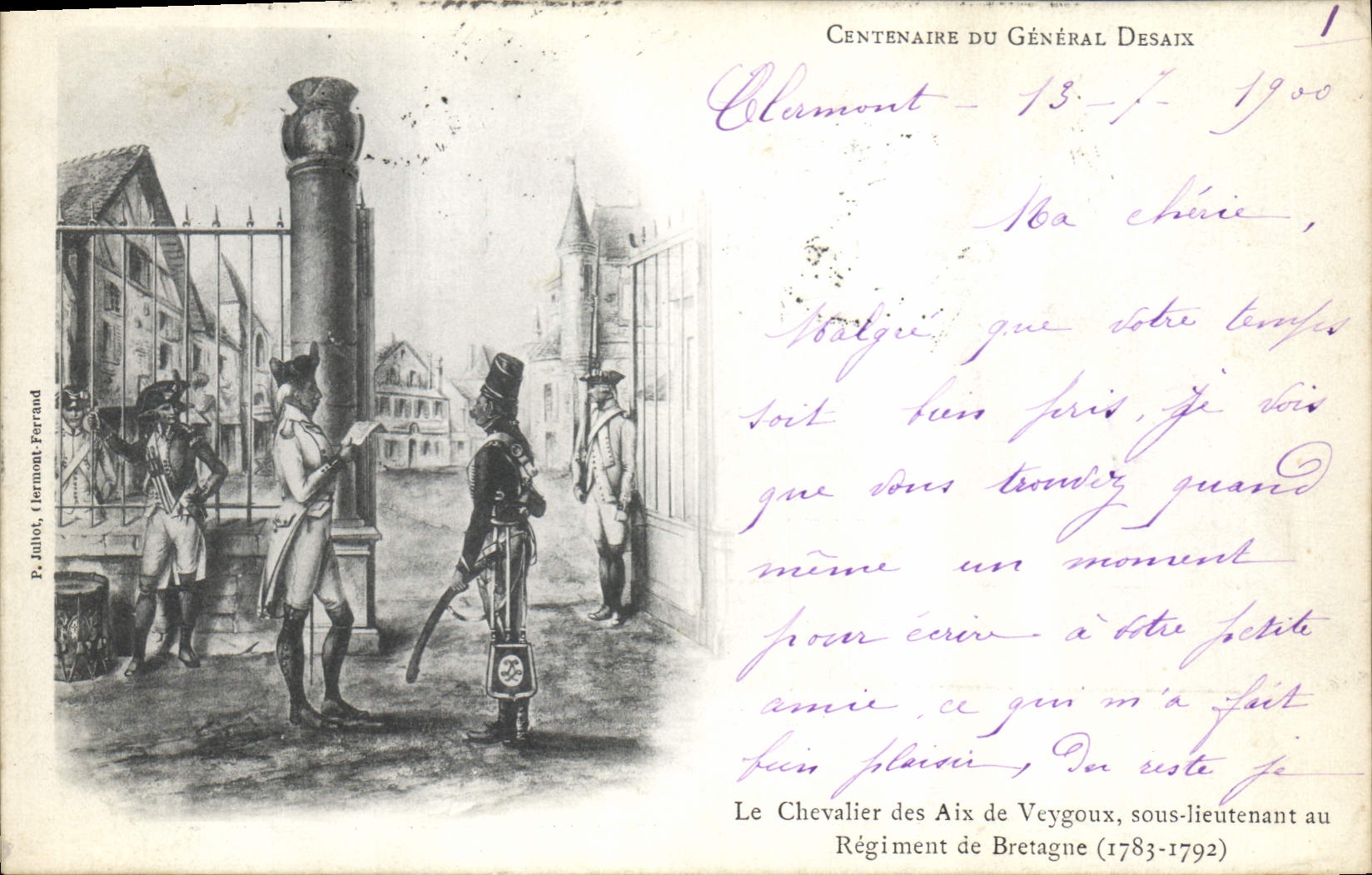 Centenaire du Général Desaix — Clermont-l'Hérault — P. Julliot, Clermont-Ferrand