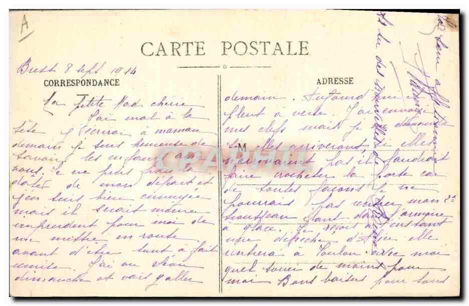 Soldat en uniforme — illustration — Béveny — Rückseite
