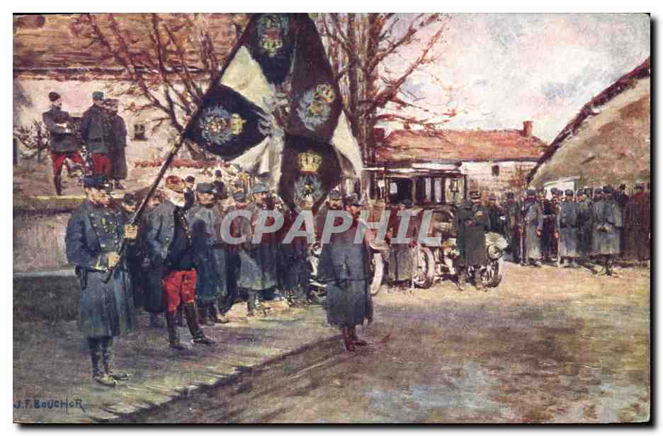 Drapeau allemand du 87e régiment d'Infanterie de réserve — présenté à Montzéville (Meuse) — J.-F. Bouchor