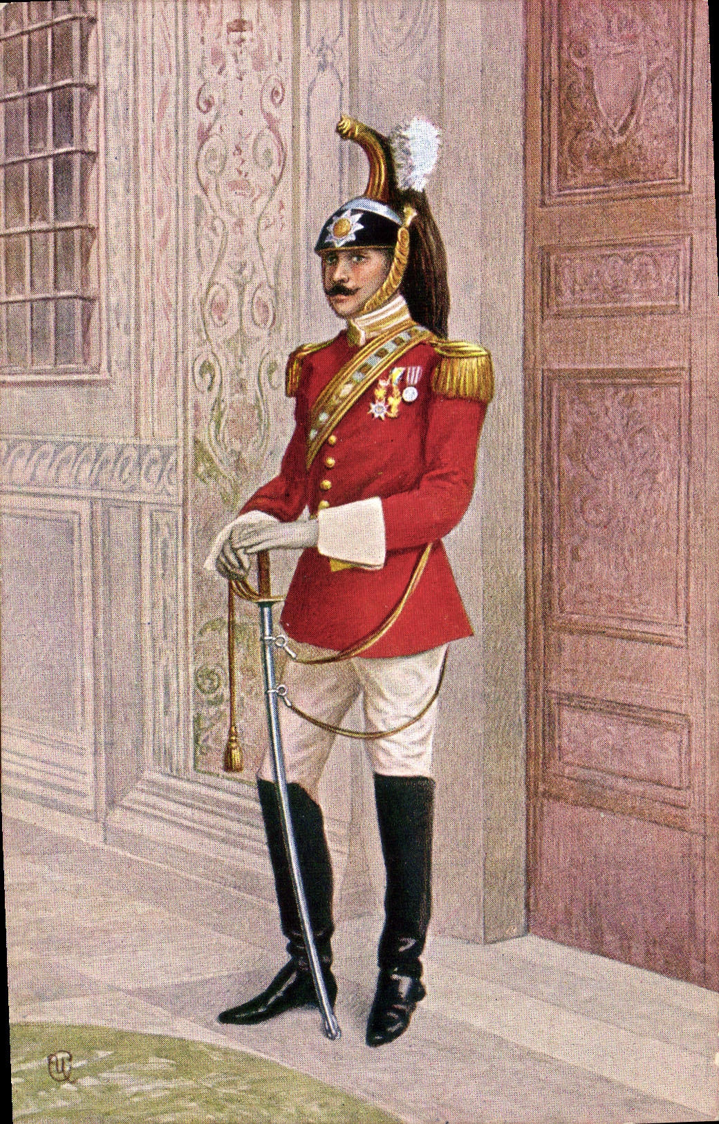 Guards Night in grand uniforme — Éditeur: E. V. R. — N° de série: 1