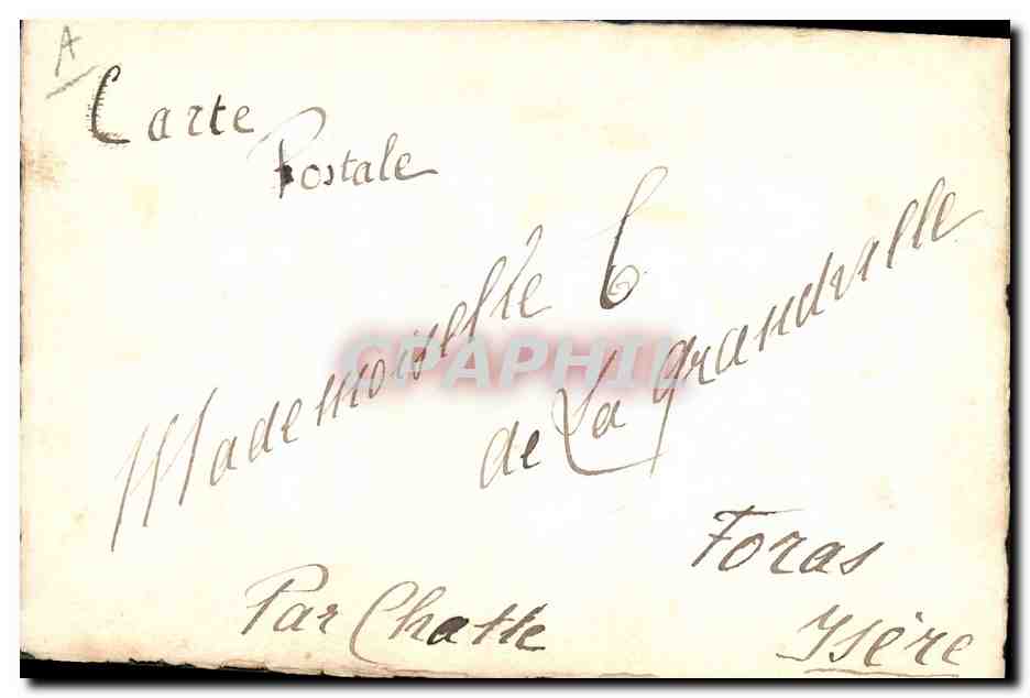 CPA Fantaisie (dessin a la main) Singe — Rückseite