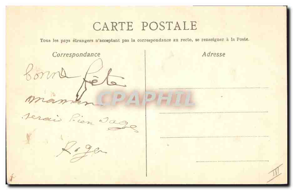 Violettes et hirondelle — Bonne Fête — L. Foucaud — Back