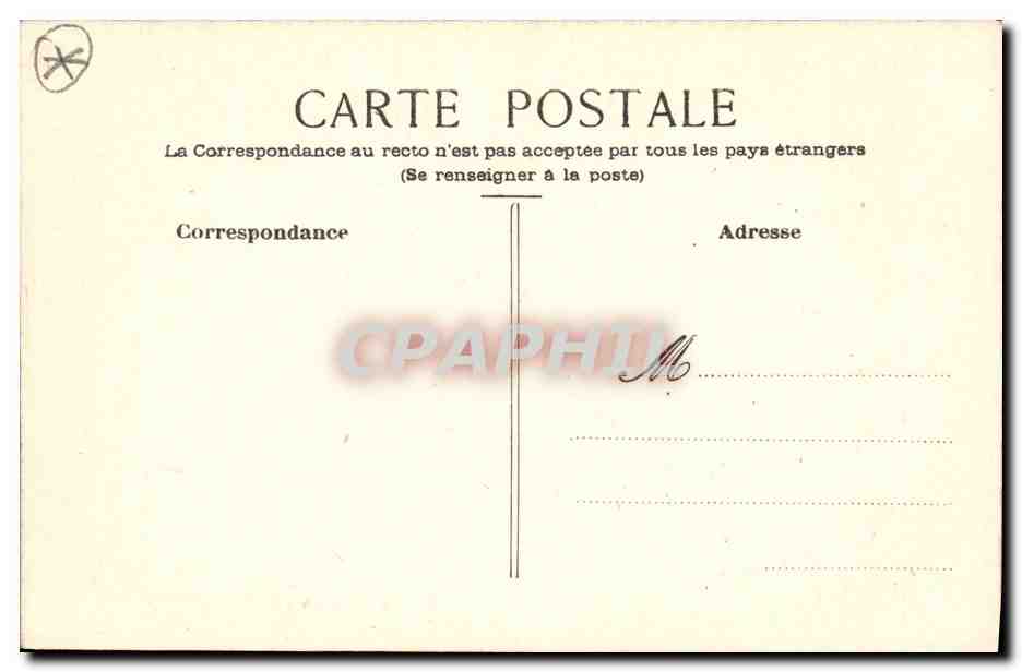 CPA Fantaisie (dessin a la main) Oiseau  — Rückseite