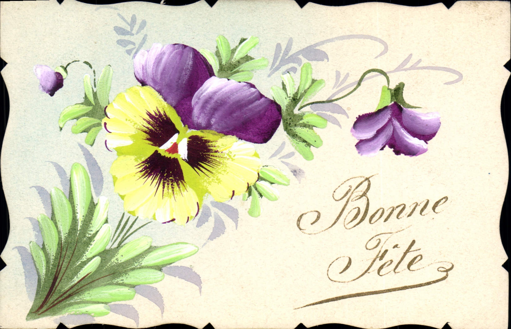 Pansies — Bonne Fête — Carte postale
