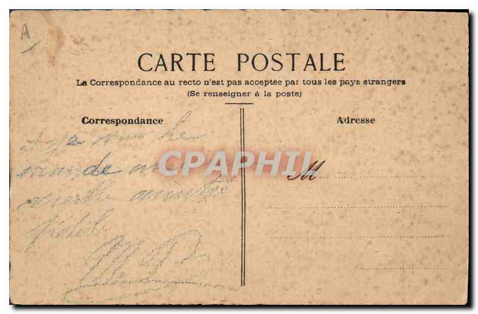 CPA Fantaisie (dessin a la main) Oiseau — Rückseite