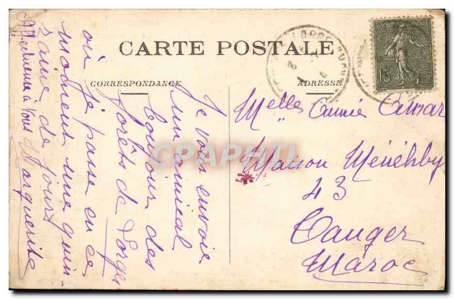 Lhermitage-Lorges — Château de Belorient (côté Nord), à M. Le Gris Duval — Collection Lequien-Ravalec, Moncontour — Rückseite