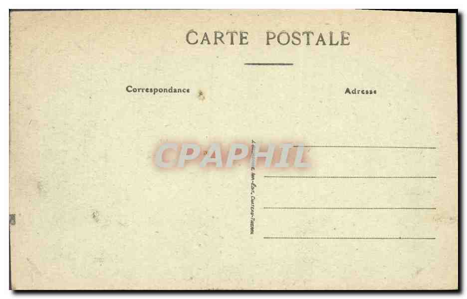 Château de La Houssaye — vue du château avec tour ronde — éditeur anonyme, n° 22 — Verso