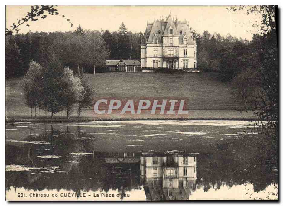 Château de GUÉVILLE — La Pièce d'eau — Lagrange, édit.-photo. Ramboutillet