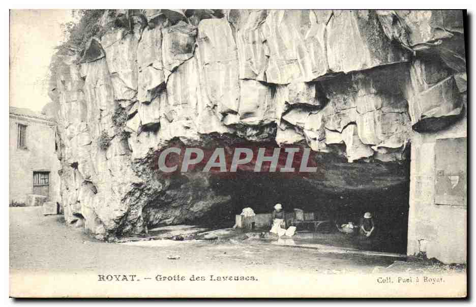 CPA Grotte des laveuses Royat Grottes 