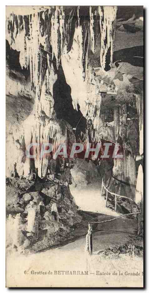 CPA Grotte Grottes de Betharram Entree de la grande salle