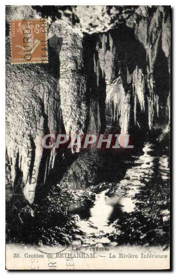 CPA Grotte Grottes de Betharram La riviere inferieure