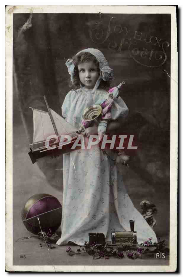 CPA Fantaisie Enfant Poupee Bateau