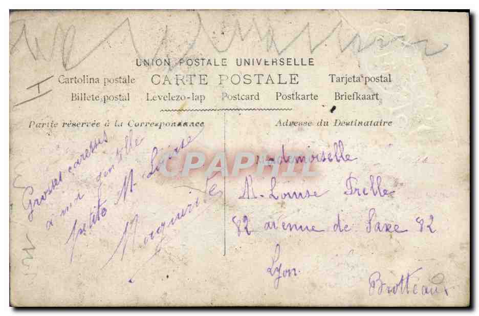 CPA Fantaisie Enfant Poupee Bateau — Rückseite