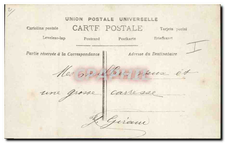 CPA Fantaisie Enfants Poupee  — Rückseite