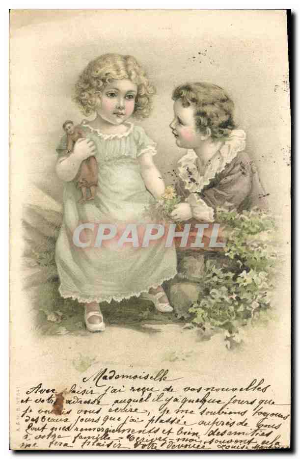 CPA Fantaisie Enfants Poupee 