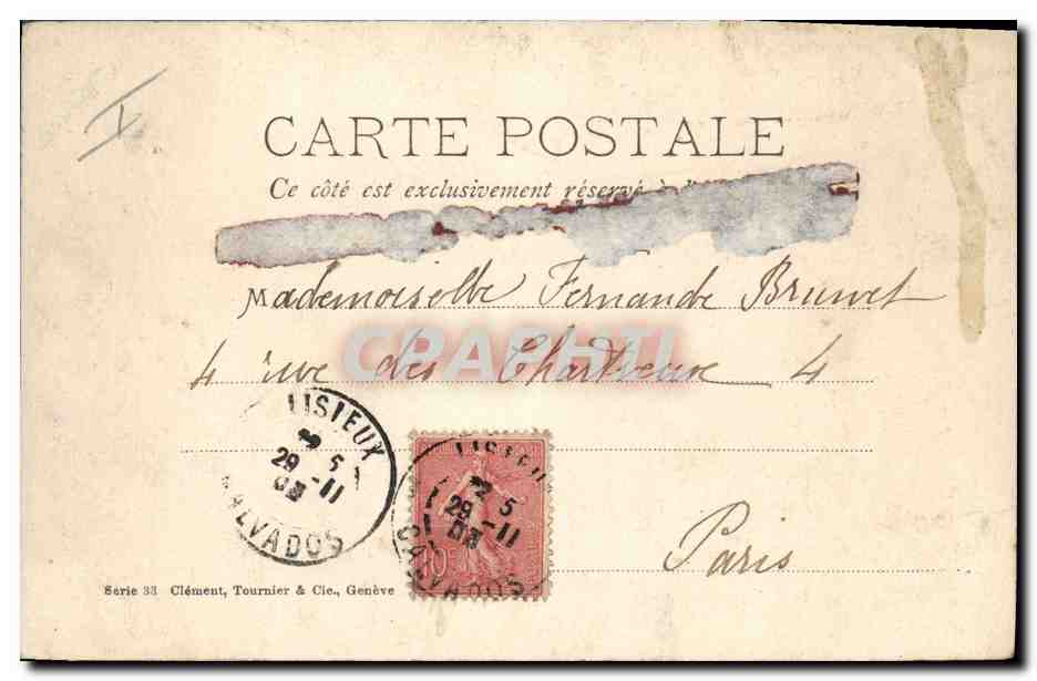 CPA Fantaisie Enfants Poupee  — Rückseite